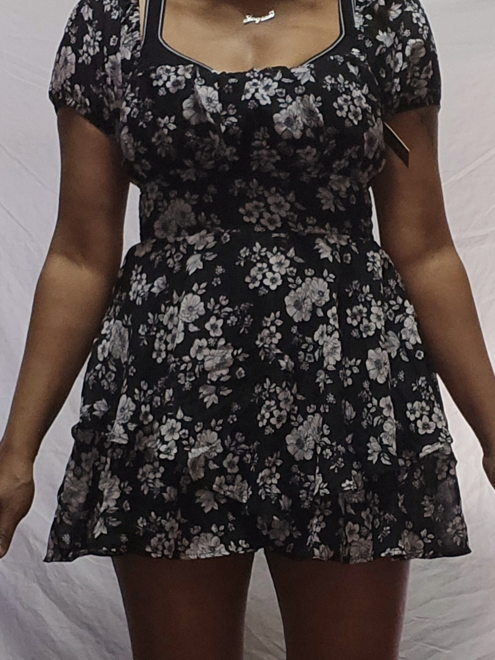 Riley & James Black Floral Skort DRESS